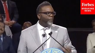 Brandon Johnson Addresses Chicago's Homicide And Violent Crime Rates In Inaugural Address