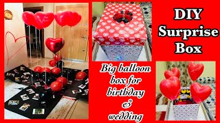 DIY Big Baloon Surprise Box |Custom DIY Explosion Surprise Gift Boxes for birthday or wedding 👰