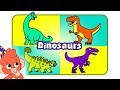 Learn Dinosaur Names | Learn Dinosaurs Names and Sounds | T rex Raptor Brachiosaurus