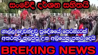 ගාල්ල දොඩන්දූව පෙරහැරක් අතරතුර  උන අලි කුලප්පුව