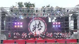 【4K】國士舞双｜國士流盆踊り はりまや橋で会いましょう（第24回 富山のよさこい祭り/城址公園ステージ)