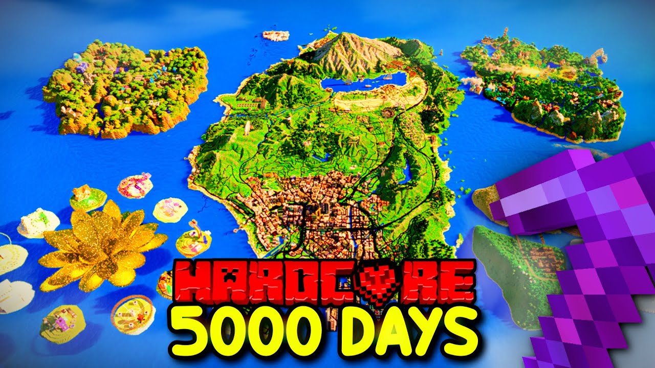 I Survived 5000 Days In Minecraft Hardcore Full Movie Youtube