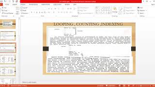 LOOPING, COUNTING , INDEXING CONCEPT - MALP - CE SEM 3