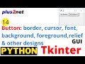 Tkinter Button adding style foreground background font boarder relief state