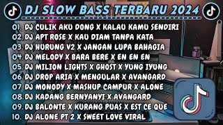 DJ SLOWBASS TERBARU 2024 || DJ CULIK AKU DONG X KALAU KAMU SENDIRI || DJ APT ROSE X DIAM TANPA KATA