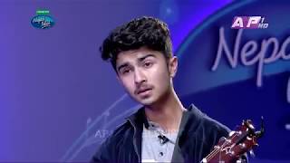 Sumit Pathak Nepal Idol - Galti Hajar Hunchan Cover Song in Audition Round