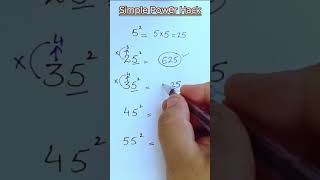 Simple Powers Hack anyone can use #maths #basicmath #mathshack