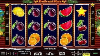 NEW SLOT! 🍓Fruits and Stars Christmas by Fazi 🍓Slot Review \u0026 Demo