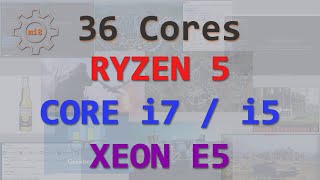 🇬🇧 Comparing six 6-Core CPUs: Ryzen 5 1600 X, 2600 X, i7-990X, Xeon E5-1650 V2, i7-6800k, i5-8600