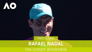 Rafael Nadal On-Court Interview (1R) | Australian Open 2022