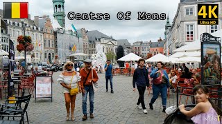 Centre Of MONS | BELGIUM Walking Tour 4k60fps