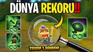 TEEMO'YLA DÜNYA YETENEK HIZI REKORU KIRDIK! (CLİCKBAİT DEĞİL) SINIRSIZ Q + MANTAR!