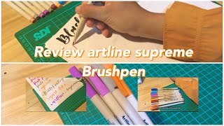 Review Artline supreme Brushpen | Brushpen untuk pemula✍🏻