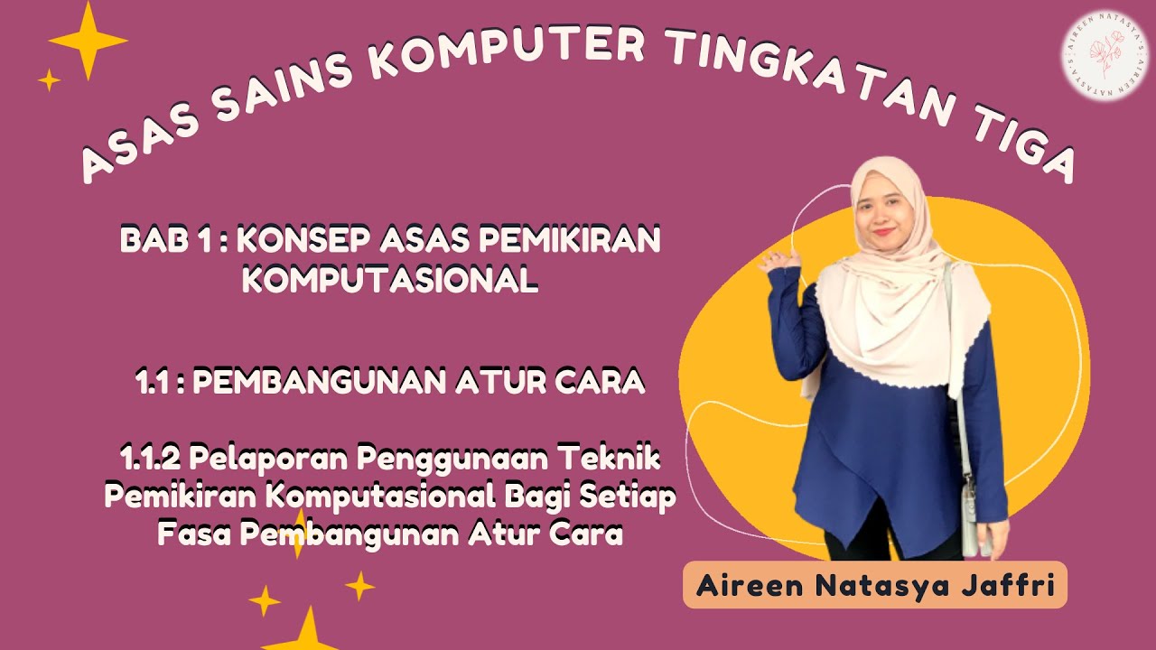 ASK T3 BAB 1 KONSEP ASAS PEMIKIRAN KOMPUTASIONAL - YouTube