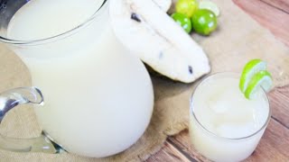 How To Make Jamaican Soursop Juice W/ Key Lime