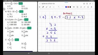 Uji Diri m/s 138 Soalan 11 - 20 (Math Tahun 6)