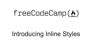Introducing Inline Styles - React - Free Code Camp