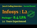 Infosys Java 8 Coding Interview Question Answers | Second Round