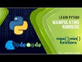 min () max() function in Python | maximum & minimum | Python