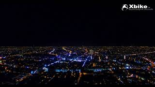 空拍 宜蘭羅東市區夜景