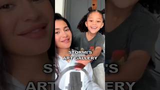You made this for me? 😍 Stormi Webster and Kylie Jenner cute moments