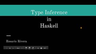 Type Inference in Haskell
