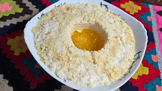 I fell in love with this simple Afghan food😋🇦🇫نان بته یا تبشی صفر تا صد🙌