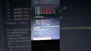 program for creating marksheet using python