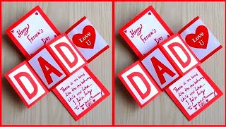 Father's day pop up card easy / Father's day card making ideas / DIY Fathers day card very easy