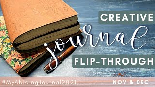 Final FLIP THROUGH of my 2021 creative journal #myabidingjournal2021