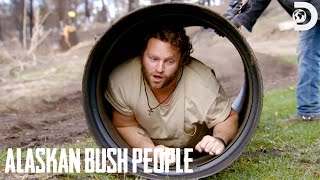 Gabe and Bam Bam Fix the Road and Build a Culvert | Alaskan Bush People