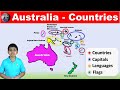 Countries of Australia / Oceania | Capitals | Flags |Languages