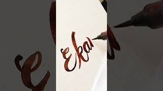Ekam Name ASMR Brush Calligraphy#ekam #viral #viralvideo #viralshorts #viralshort #video