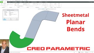 Creo Parametric Sheetmetal - Planar Bends