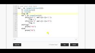 codechef Professor And Directions python solution