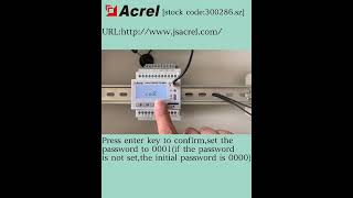 One of the Power IOT Instruments ADW300 Series Password Setting and Led Backlight Time Setting