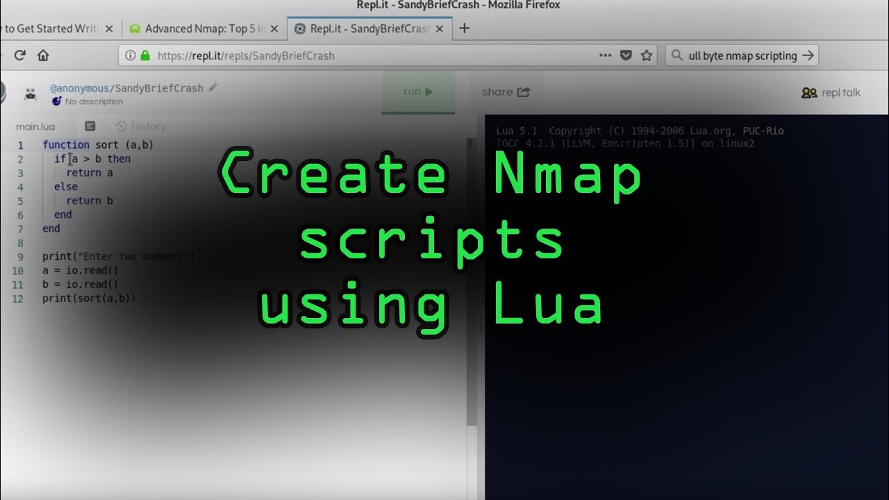 Create Your Own Nmap Scripts Using Lua [Tutorial] - YouTube