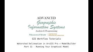AdvGIS | GIS Workflow Tutorial | Part 11