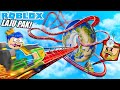 AKU BUAT ROLLER COASTER TERPANJANG DARI LANGIT MASUK KEDALAM BUMI DI ROBLOX!!