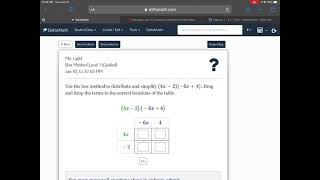 Explaining the box method by using delta math