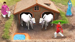 भूमिगत गाय का घर Build Underground Cow House Comedy Video हिंदी कहानिया Hindi Kahaniya Comedy Video