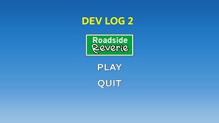 DevLog 2 - Sprite changes & Main Menu