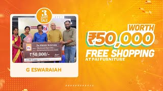 Customer Name : G ESWARAIAH | Three Season Sale 2024 | ₹ 50,000 Worth Free Shopping Winner