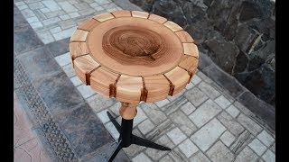 Ash tree swivel stool