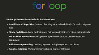 Learn about for loops in Python - From course I built 2 years ago #pythonprogramming