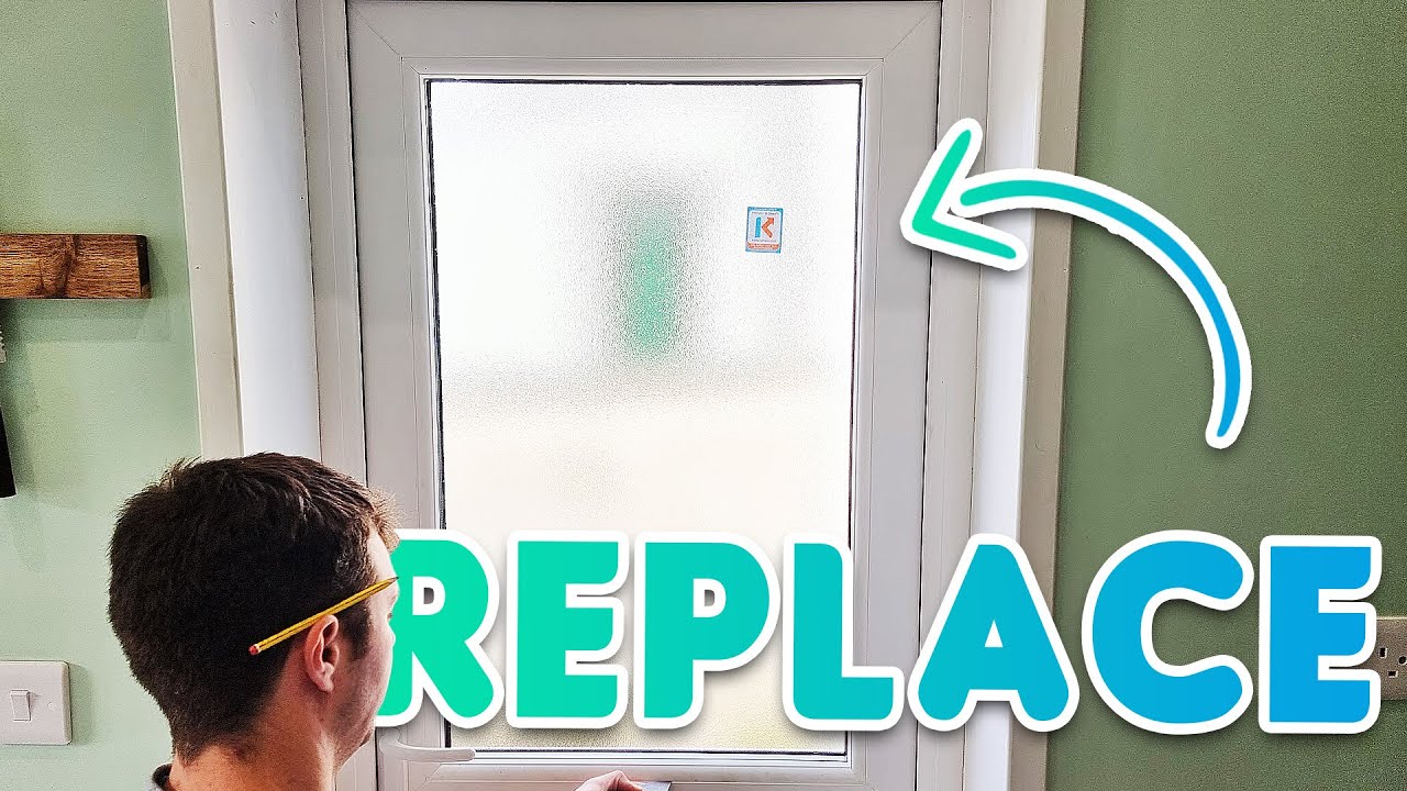 How To Replace A UPVC Door Window - YouTube