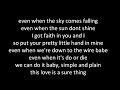 Miguel Sure thing w lyrics