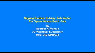 Autodesk Maya Rigging: Pole Vector with IK