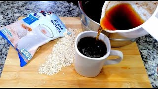 CAFE DE AVENA!!// sin cafeína solo 1 ingrediente ¡abunda y queda riquísimo!