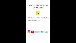 destructuring in JavaScript | JavaScript tutorials in telugu | JavaScript for beginners #javascript